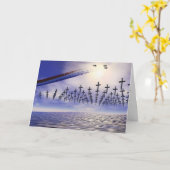 Militär - Gedenktag; Ehrung auf See Karte (Gelbe Blume)