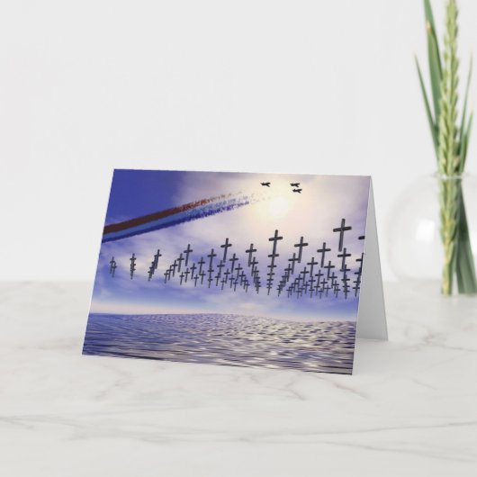 Militär - Gedenktag; Ehrung auf See Karte (Vorderseite)