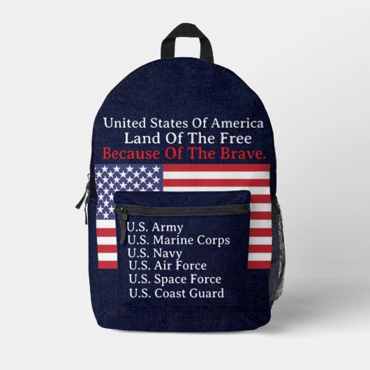 Militär Geschenke Sammlung - Bedruckter Rucksack (Vorderseite)