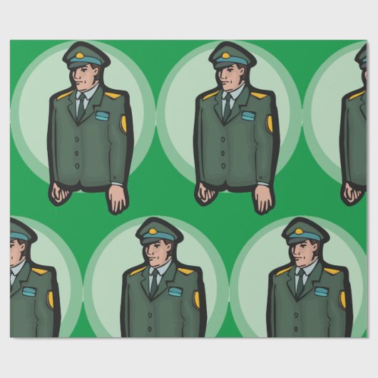 Militär Geschenkpapier (Flach)