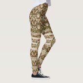 Militär Green Brown Beige Leggings (Rechts)