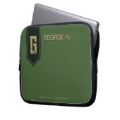 Militär Green Laptopschutzhülle (Vorderseite Links)