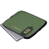 Militär Green Laptopschutzhülle (Vorne Knopf)