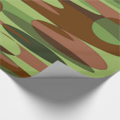 Militär Green und Brown Geschenkpapier (Ecke)