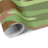 Militär Green und Brown Geschenkpapier (Rolleneckpunkt)