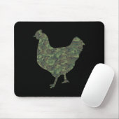 Militär-Hühner-Tarnmuster-US-Henne-Geflügel-Vetera Mousepad (Mit Mouse)