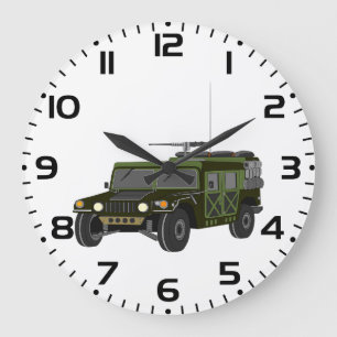 Militär-Humvee-Geländefahrzeug-Taktisches Fahrzeug Große Wanduhr