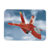 Militär-Jet-Flugzeug Magnet (Horizontal)