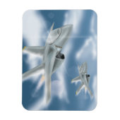 Militär-Jet-Flugzeug Magnet (Vertikal)