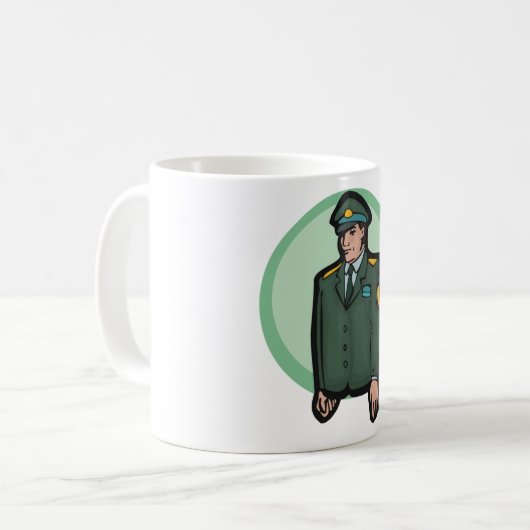 Militär Kaffeetasse (Vorderseite Links)