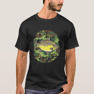 Militär Karpfen Fisch Tarnung Angler Camo Fishi T-Shirt