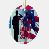 MILITÄR KERAMIK ORNAMENT (Rechts)