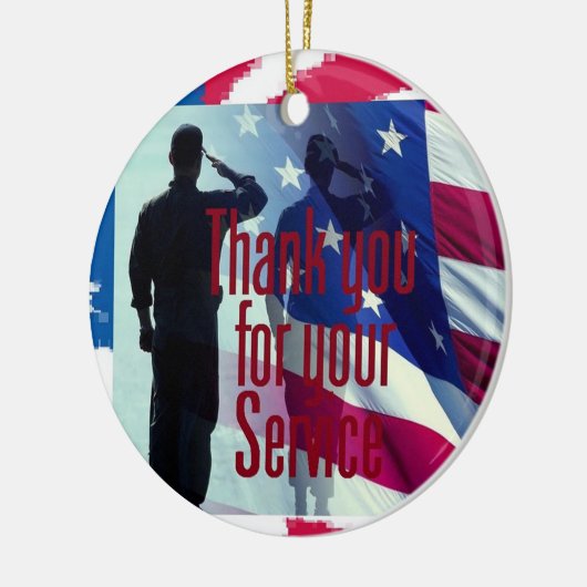 MILITÄR KERAMIK ORNAMENT (Links)