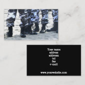 Militär lädt Visitenkarten auf Visitenkarte (Vorne/Hinten)