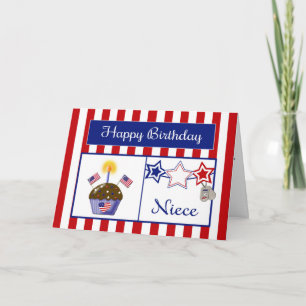 Militär Niece Birthday Card Karte