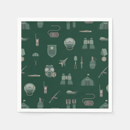 Militär-Papiertücher, patriotische Armee Serviette (Vorderseite)