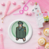 Militär Pappteller (Party)
