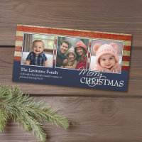 Militär/Patriotische Weihnachtsfotokarte