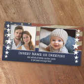 Militär/Patriotische Weihnachtsfotokarte Feiertagskarte