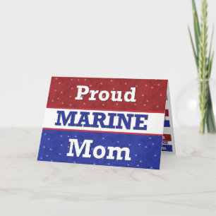 Militär - Proud Marine Mama - Denken Sie an Sie Karte