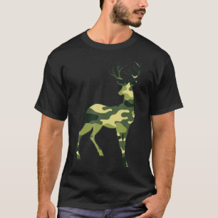Militär Rehkameleon Männer Druck US Rehkitz Wapiti T-Shirt