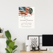 Militär-Ruhestands-Willkommensposter mit Foto Poster (Heimbüro)