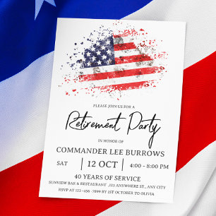 Militär-Ruhestandsfeier Flyer