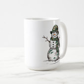 Militär Schneemann Kaffeetasse (VorderseiteRechts)