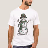 Militär Schneemann T-Shirt (Vorderseite)