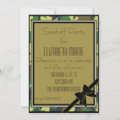 Militär sendet weg vom Party Einladung (Vorderseite)