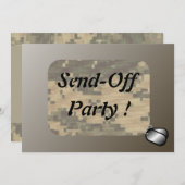 Militär sendet weg vom patriotischen Party Einladung (Vorne/Hinten)