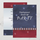 Militär sendet weg von der einladung (Vorne/Hinten)