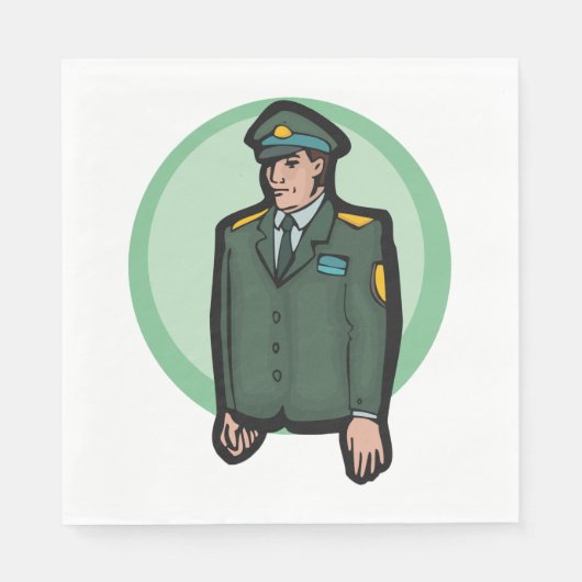 Militär Serviette (Vorderseite)