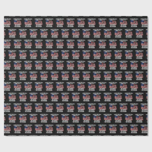Militär - So etwas wie ein remüder Veteran gibt es Geschenkpapier (Flach)