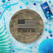 Militär - so stolz auf Sie Pappteller (Party)