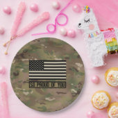 Militär - so stolz auf Sie Pappteller (Party)