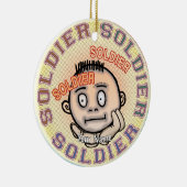 Militär Soldat Keramik Ornament (Rechts)