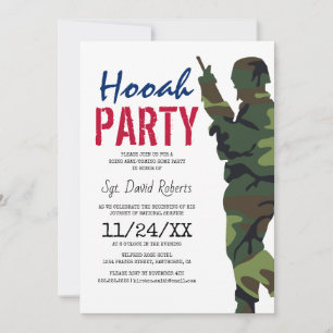 Militär-Soldaten-Party-Einladung Einladung