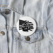 Militär Soldier Amerikanischer Flaggenstaat Patrio Button (Beispiel)