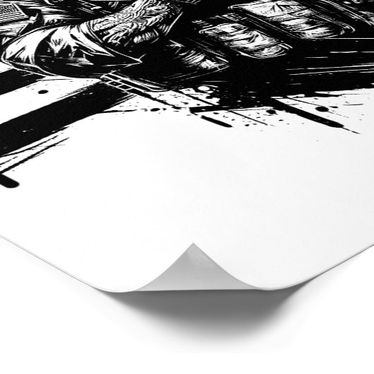 Militär Soldier Amerikanischer Flaggenstaat Patrio Poster (Ecke)