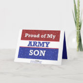 Militär - Stolz auf meinen Sohn der Armee - Denken Karte (Rückseite)