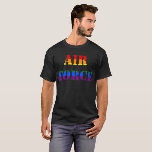 Militär-T - Shirt des Luftwaffen-Regenbogen-LGBT