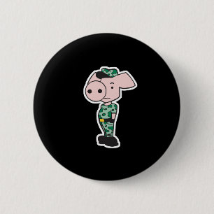 Militär-Tarnschwein Button