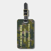 Militär tarnt gepäckanhänger (Vorderseite vertikal)