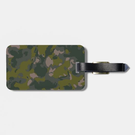 Militär tarnt gepäckanhänger (Rückseite horizontal)