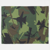 Militär tarnt Muster Fleecedecke (Vorderseite (Horizontal))