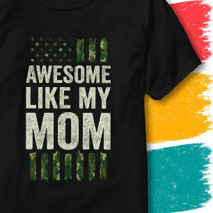 Militär-Tarnung Amerikanische Flagge Awesome wie m T-Shirt