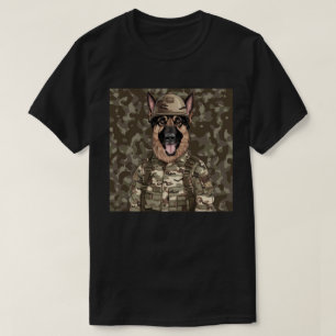 Militär-Tarnung Deutscher Schäferhund T-Shirt