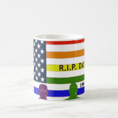 Militär- und Flaggenregenbogen, 1993 - 2010 Kaffeetasse (Mittel)