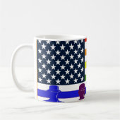 Militär- und Flaggenregenbogen, 1993 - 2010 Kaffeetasse (Links)